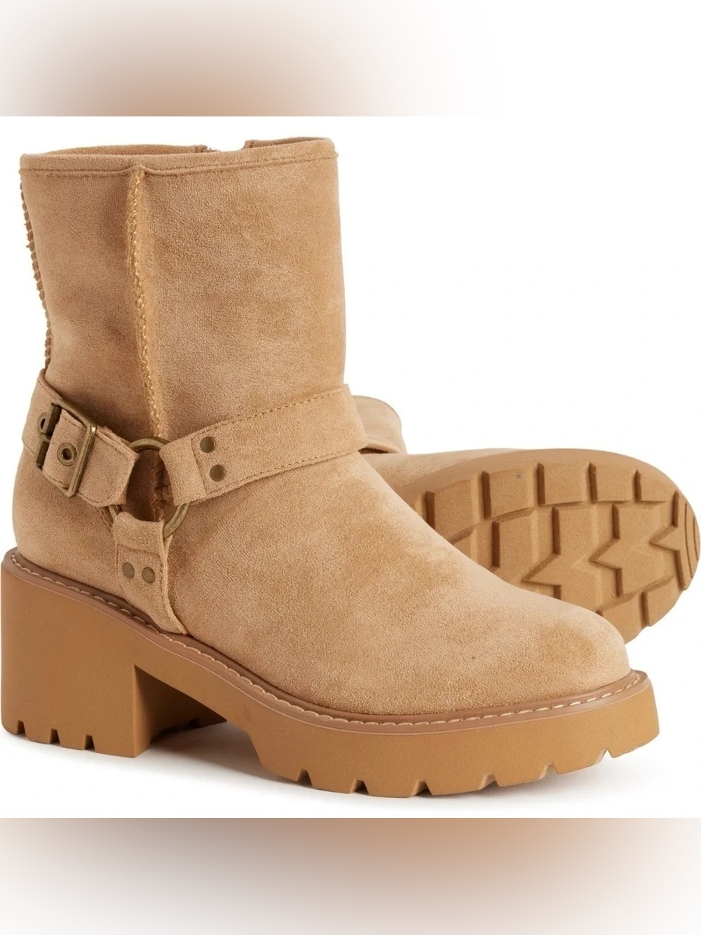 C & C CALIFORNIA | Francy Harness Boots Camel